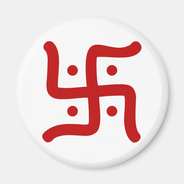 Íman tradicional hindu swastika, índio, símbolo religio (Frente)