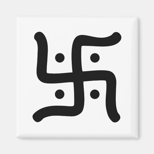Íman tradicional hindu swastika, índio, símbolo religio (Frente)