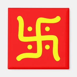 Íman tradicional hindu swastika, índio, símbolo religio
