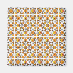 Íman Tradicional letão - símbolo SUN - padrão geomé