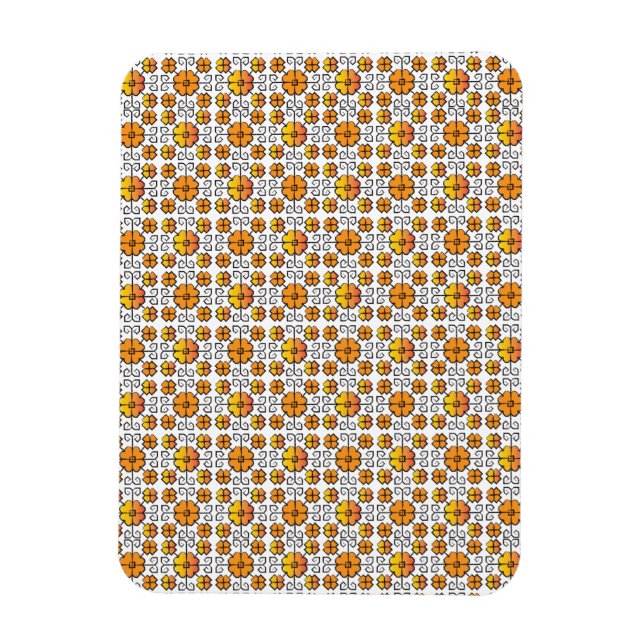 Íman Tradicional letão - símbolo SUN - padrão geométric (Vertical)