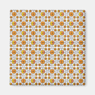 Íman Tradicional letão - símbolo SUN - padrão geométric