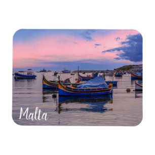 Íman Traditional Maltese boats in Marsaxlokk