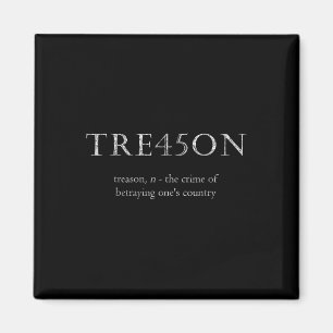 Íman Traição Anti-Trump _ Tre45on Distressed Impeach