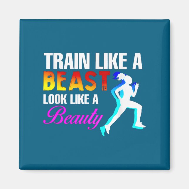 Íman Train Like A Look Like A Beauty Fitness  (Frente)