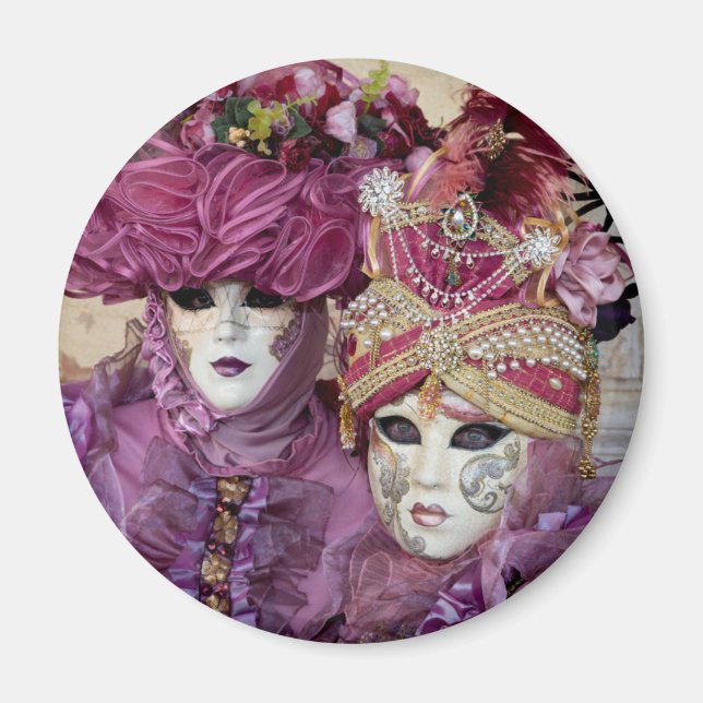 Íman Traje de Carnaval Roxo, Veneza (Frente)