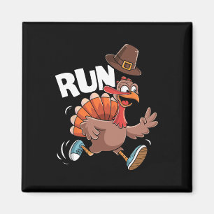 Íman Traje de Turkey Run Dia de Ação de Graças Correndo