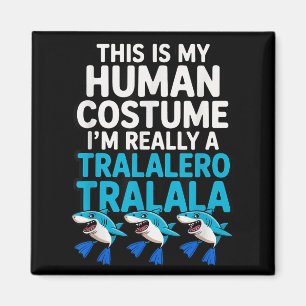 Íman Tralalalero Tralala Humana Figurino Engraçado Hall