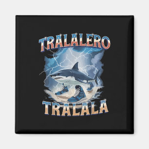 Íman Tralalero Tralala Tubarão Engraçado Rotação Cerebr