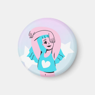 Íman trans art on magnet