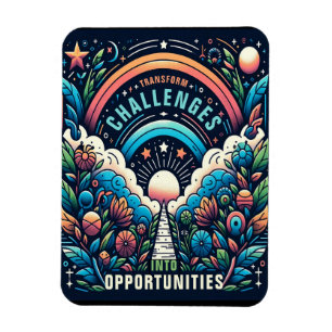 Íman Transformar desafios em oportunidades