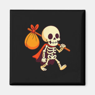 Íman Trapaceiro Ou Esqueleto Camisa Cuta Halloween Boy