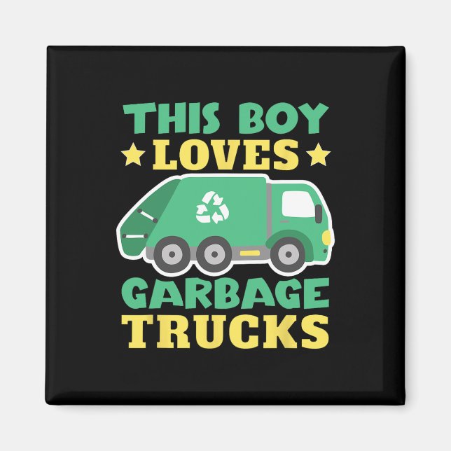 Íman Trash Trucks Toddler Garge Kids (Frente)