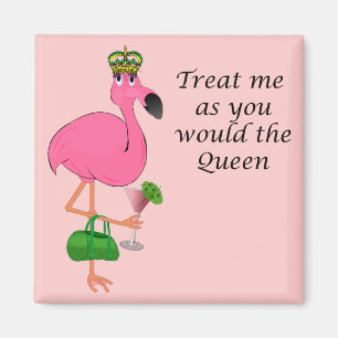 Íman Trate-me como você o flamingo da rainha