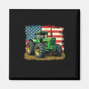 Íman Trator Agrícola Bandeira Dos EUA Trator Americano