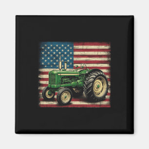 Íman Trator Agrícola Fazenda Bandeira EUA Trator Americ