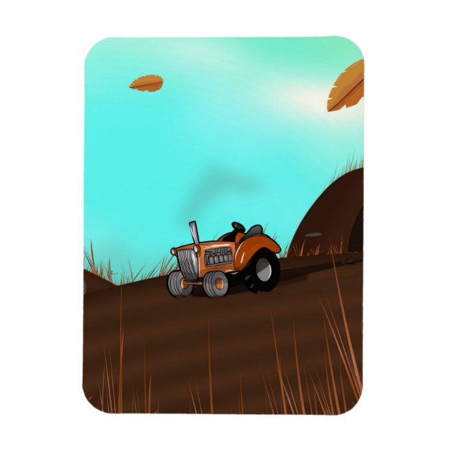 Íman Trator agrícola vintage (Vertical)
