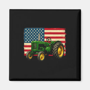 Íman Trator Agricultor Bandeira EUA 4 De Julho