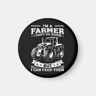 Íman Trator de Fazenda Engraçado Eu Sou um Fazendeiro E