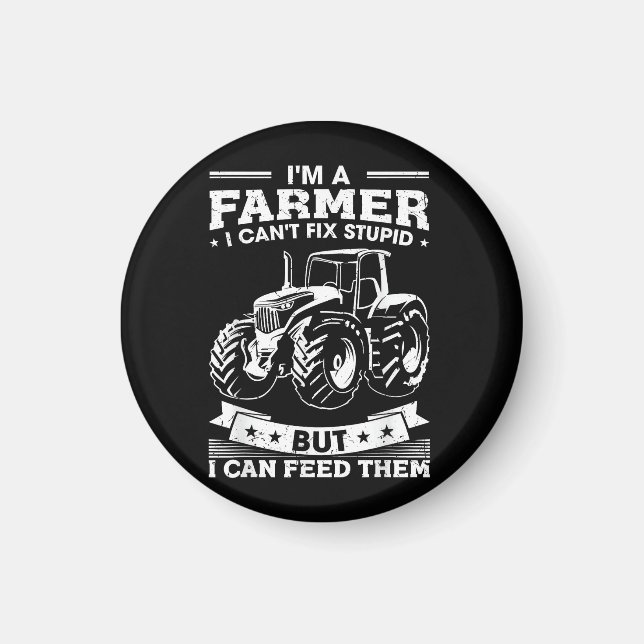 Íman Trator de Fazenda Engraçado Eu Sou um Fazendeiro E (Frente)