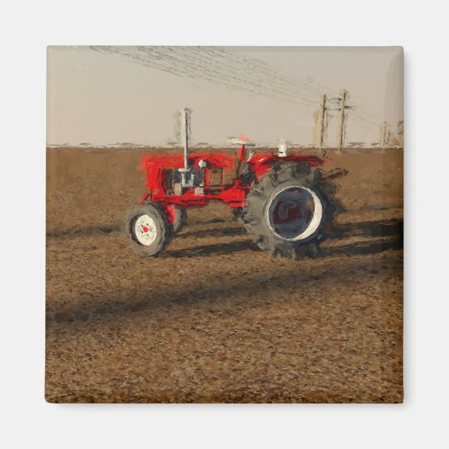 Íman Trator y tierras de labranza (Frente)