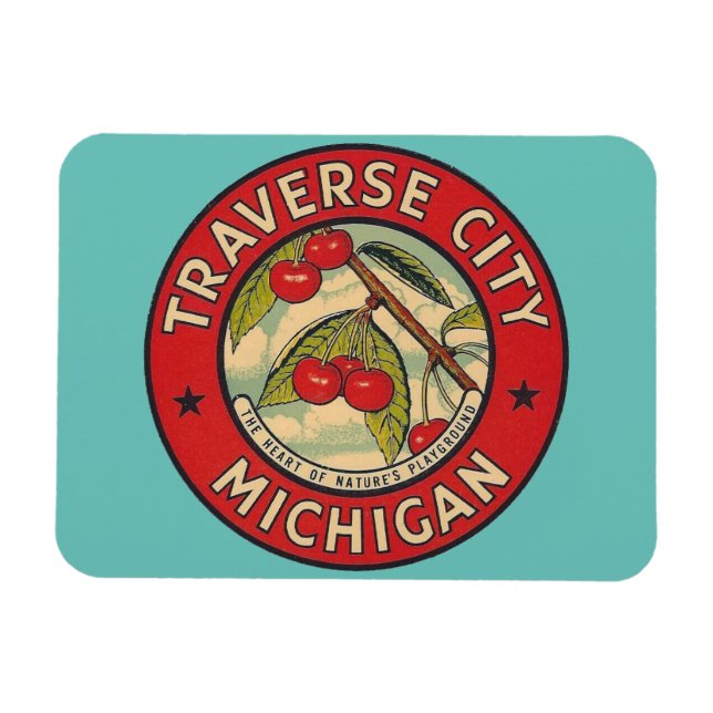 Íman Traverse City, Michigan Magnet (Horizontal)