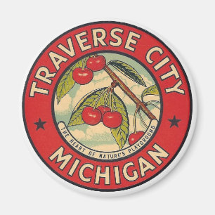 Íman Traverse City, Michigan Magnet