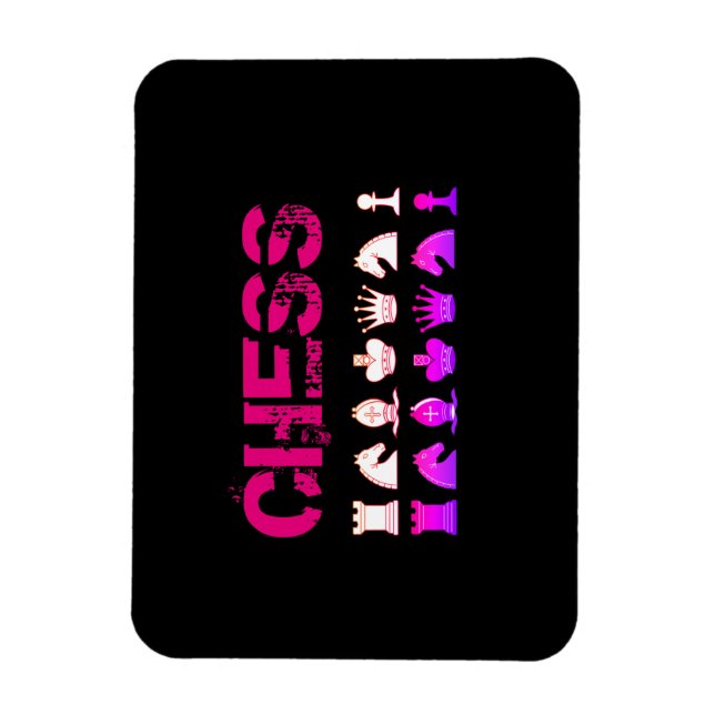 Íman travesseiro de xadrez (Vertical)