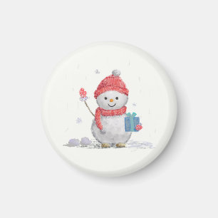 Íman travesseiro decorativo de neve
