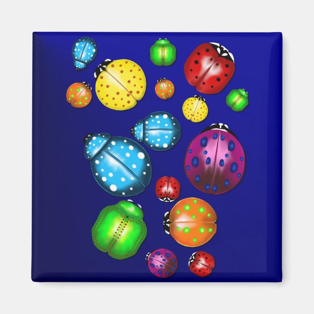 Íman Travesseiro do Inseto a cores (Frente)