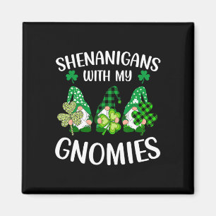 Íman Travessuras Com Meu Shamrock Gnomies St Patrick's 