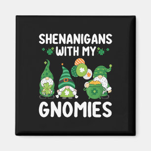 Íman Travessuras Com Meus Gnomos Feliz Dia de São Patrí
