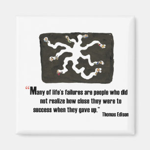 Íman Trecho motivacional de Thomas Edison -