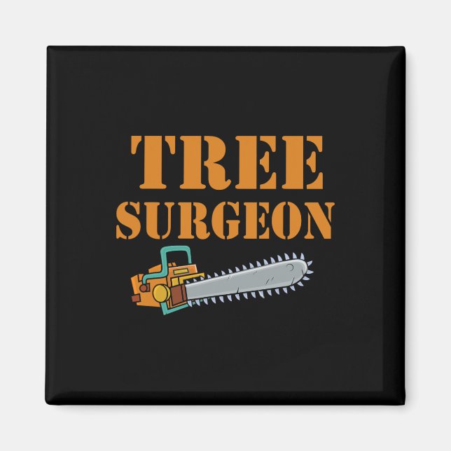 Íman Tree Surgeon Arborist Lumberjack Tree Climber Tree (Frente)