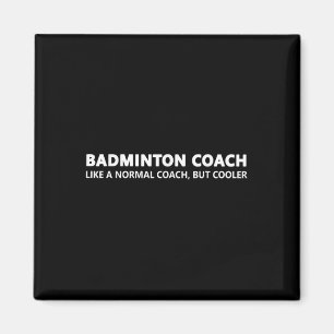 Íman Treinador de Badminton Engraçado Definição Treinad