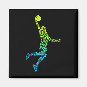Íman Treinador de basquete Dunking Kids Men Basball