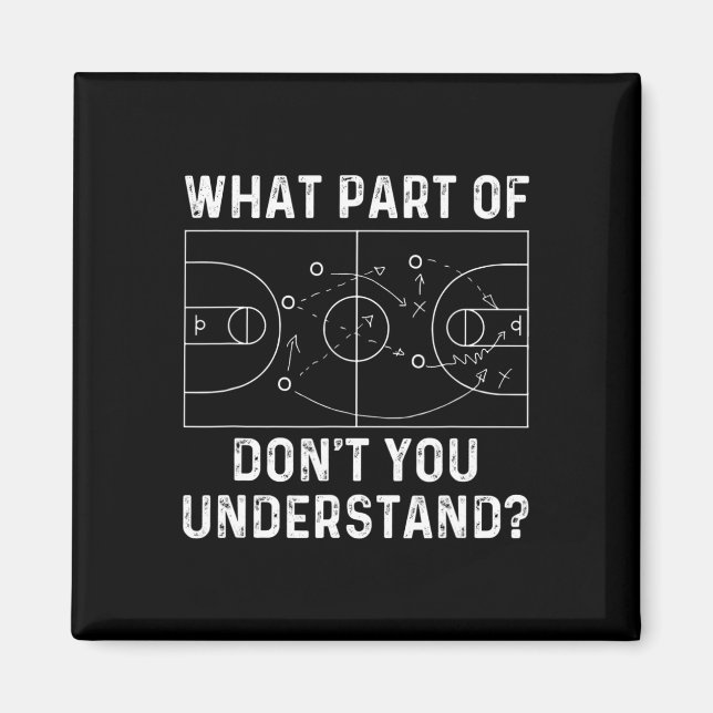 Íman Treinador de basquete, que parte do que você não e (Frente)