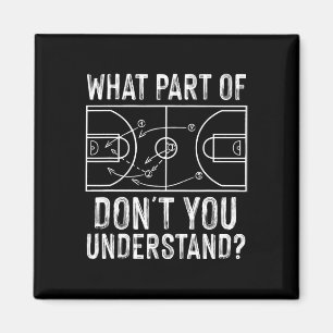Íman Treinador de basquetebol Design Homens Jovens Jogo