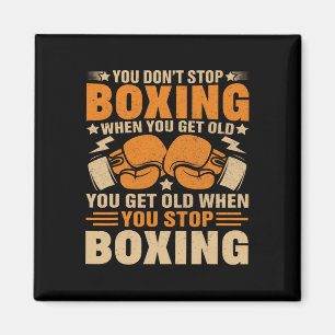 Íman Treinador de Boxe Juvenil Boxeador Engraçado Boxe