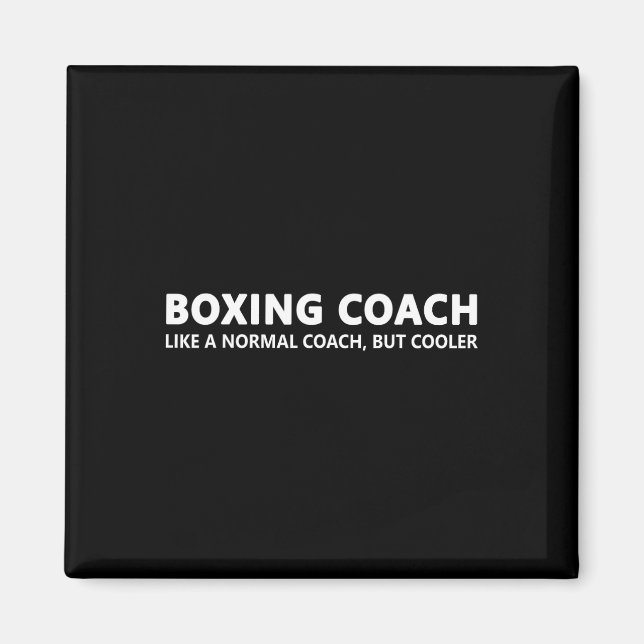 Íman Treinador de Boxing Definition Encaixe Engraçado (Frente)