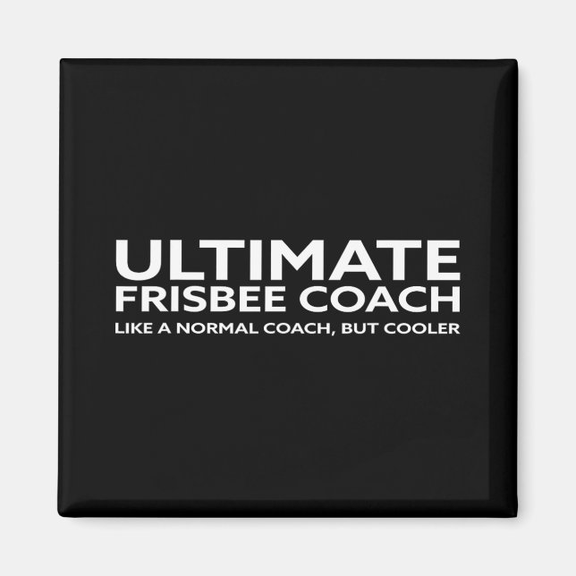 Íman Treinador de Jogador de Frisbee Ultimate Disco Gol (Frente)