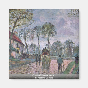 Íman Treinador de Louveciennes por Pissarro Camilo