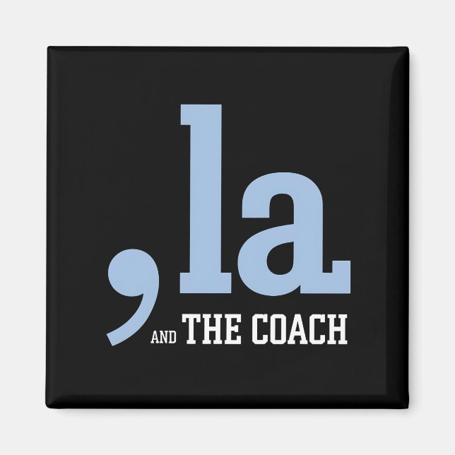 Íman Treinador do Comma La Kamala Harris Tim Walz 2024 (Frente)