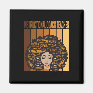 Íman Treinador Instrucional Afro Americano Negro