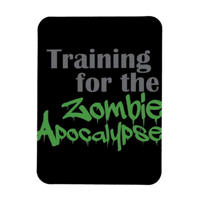 Íman Treinamento Para O Zombie Apocalypse Funny Workout (Vertical)