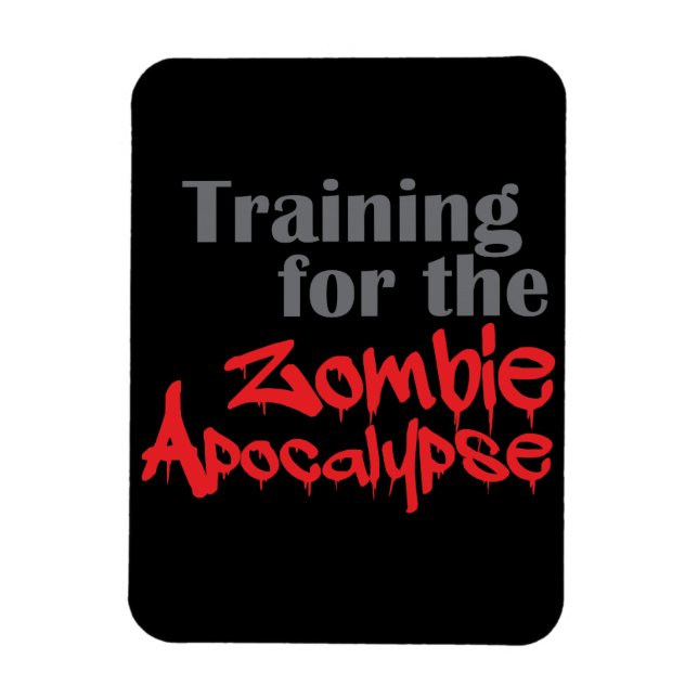 Íman Treinamento Para O Zombie Apocalypse Funny Workout (Vertical)