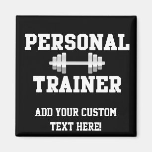Íman Treinamento preto e branco de Dumbell do instrutor