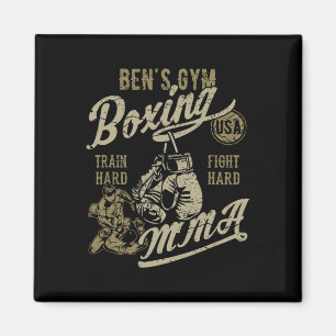 Íman Treino de boxe da academia de Ben design retrô par