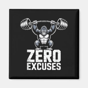 Íman Treino Motivacional Zero Desculpas Gorilla Gym