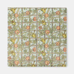 Íman Treliça por William Morris, Têxtil de Jardim Vinta